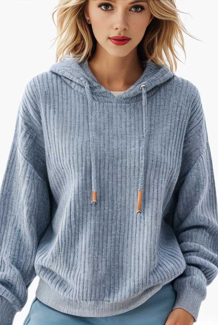plus size casual sweatshirt women s plus solid waffle long sleeve drawstring hooded pullover sweatshirt with kangaroo pockets casual tops for fall winter women s clothing 149202