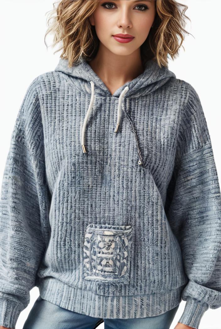 plus size casual sweatshirt women s plus solid waffle long sleeve drawstring hooded pullover sweatshirt with kangaroo pockets casual tops for fall winter women s clothing 149204