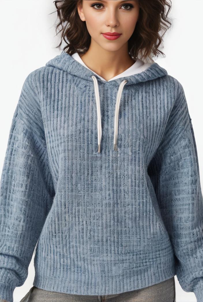 plus size casual sweatshirt women s plus solid waffle long sleeve drawstring hooded pullover sweatshirt with kangaroo pockets casual tops for fall winter women s clothing 149205