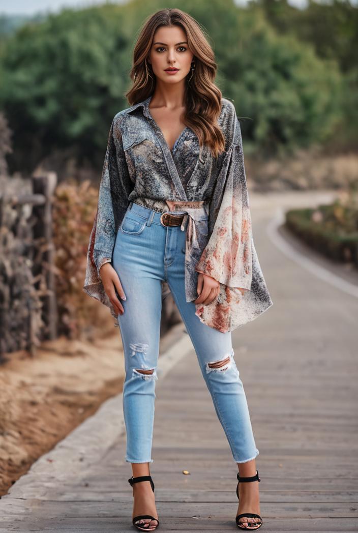 ripped light blue skinny jeans with frayed distressed legs 102128