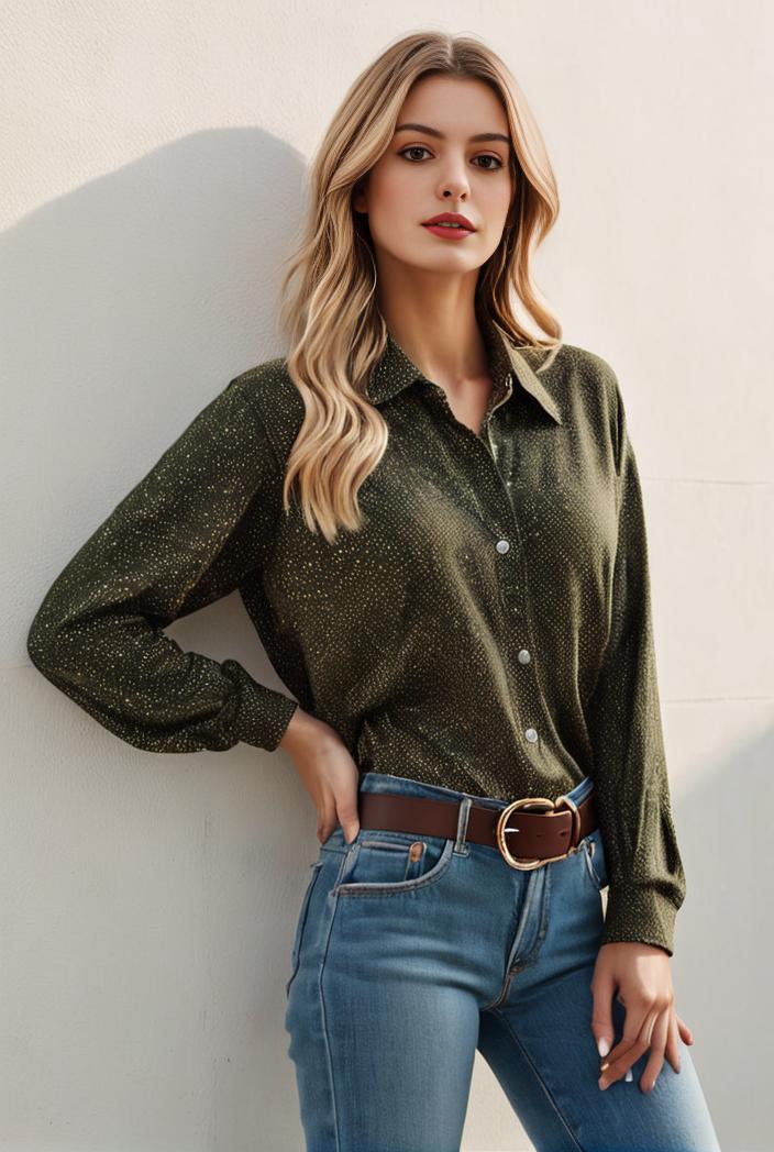 sequin bomber jacket with zipper closure and long sleeves stylish women s outerwear 103314