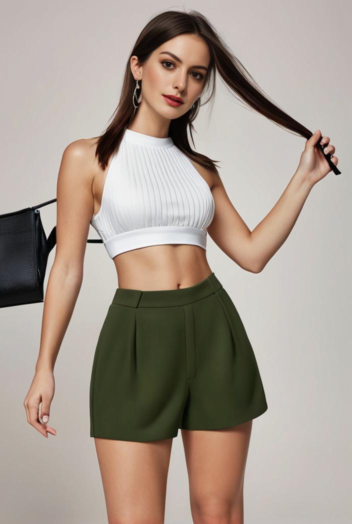 y2k kpop style denim skirt with double button closure and flap pockets 114770
