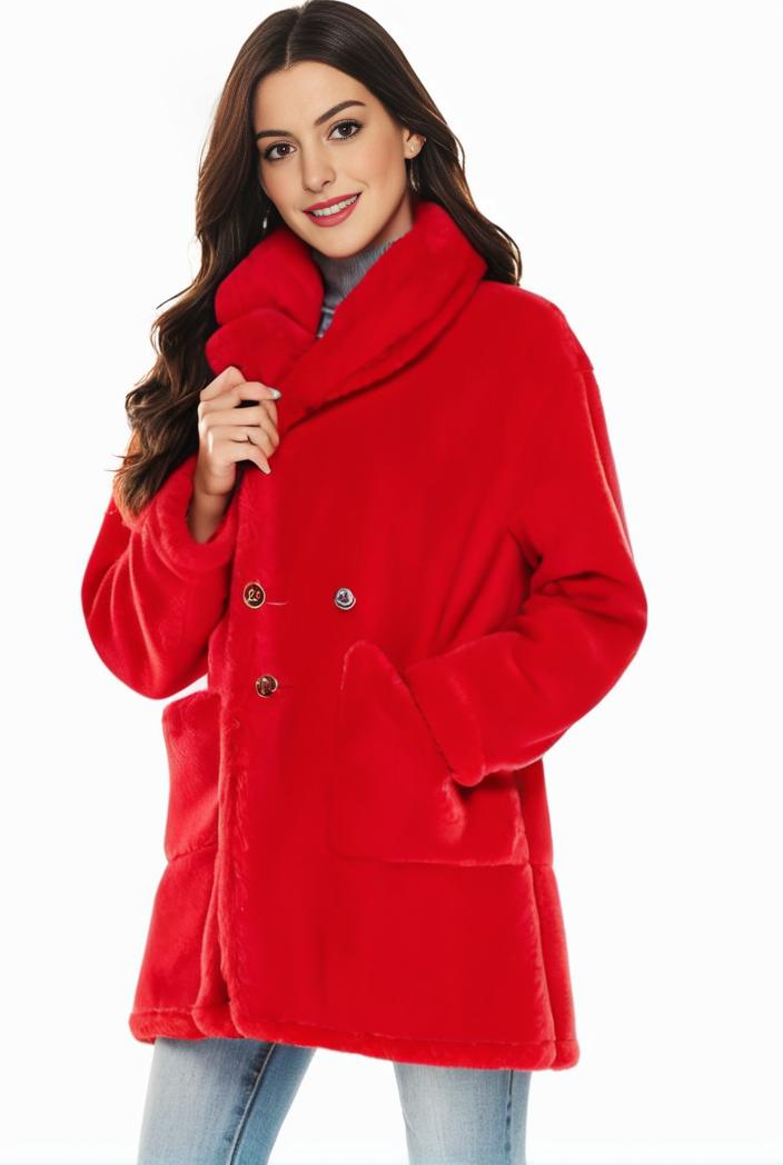 cozy winter teddy coat for women 122307