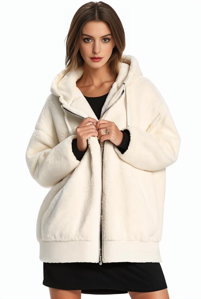 cozy winter teddy coat for women 122348