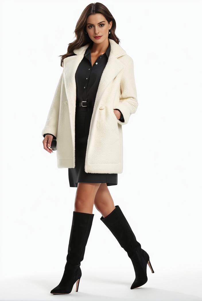 cozy winter teddy coat for women 122363