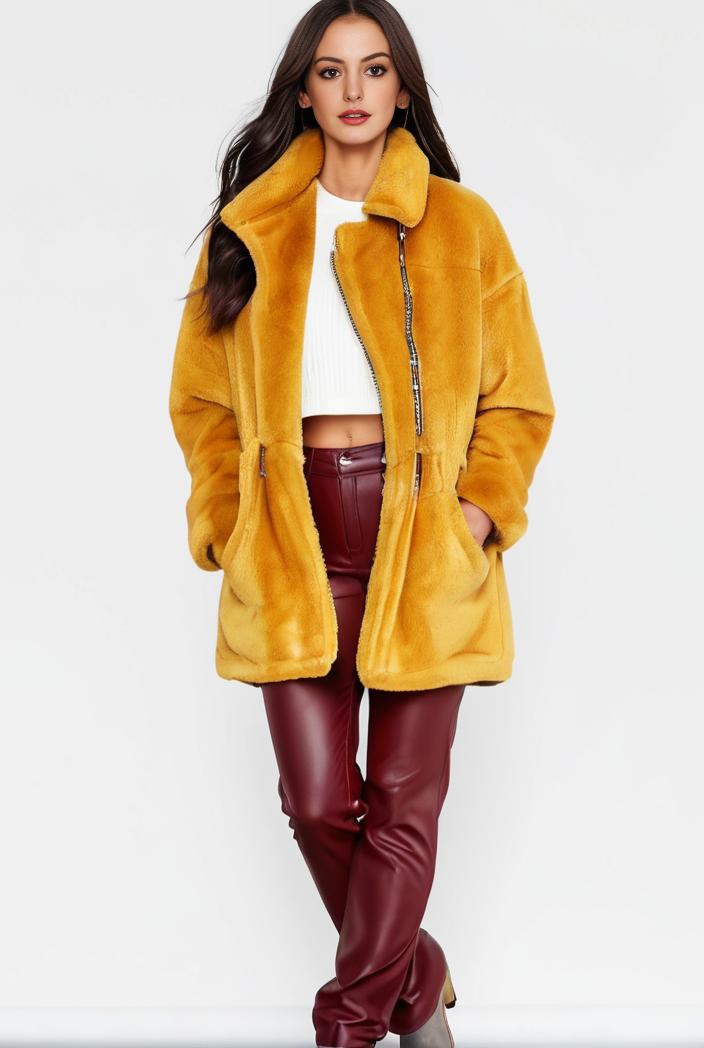 cozy winter teddy coat for women 122370