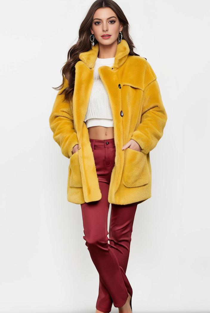 cozy winter teddy coat for women 122376