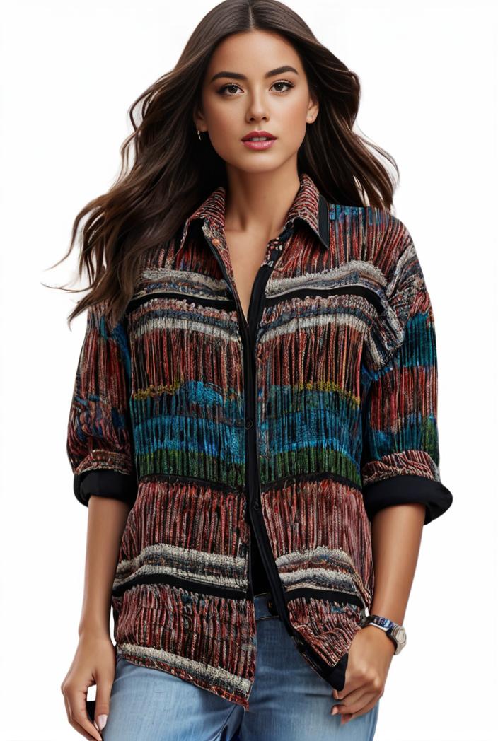 plus size boho top women s plus allover paisley print half sleeve v neck slight stretch top 108205