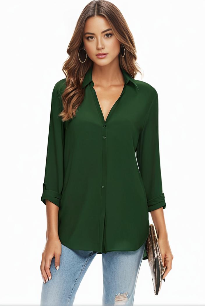 plus size casual blouse women s plus solid half sleeve turn down collar tunic top 108249