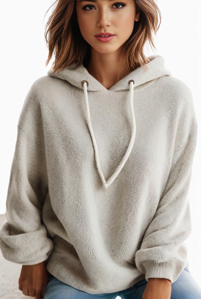 plus size casual hoodie women s plus solid ribbed long sleeve slight stretch hoodie drawstring sweatshirt 108338