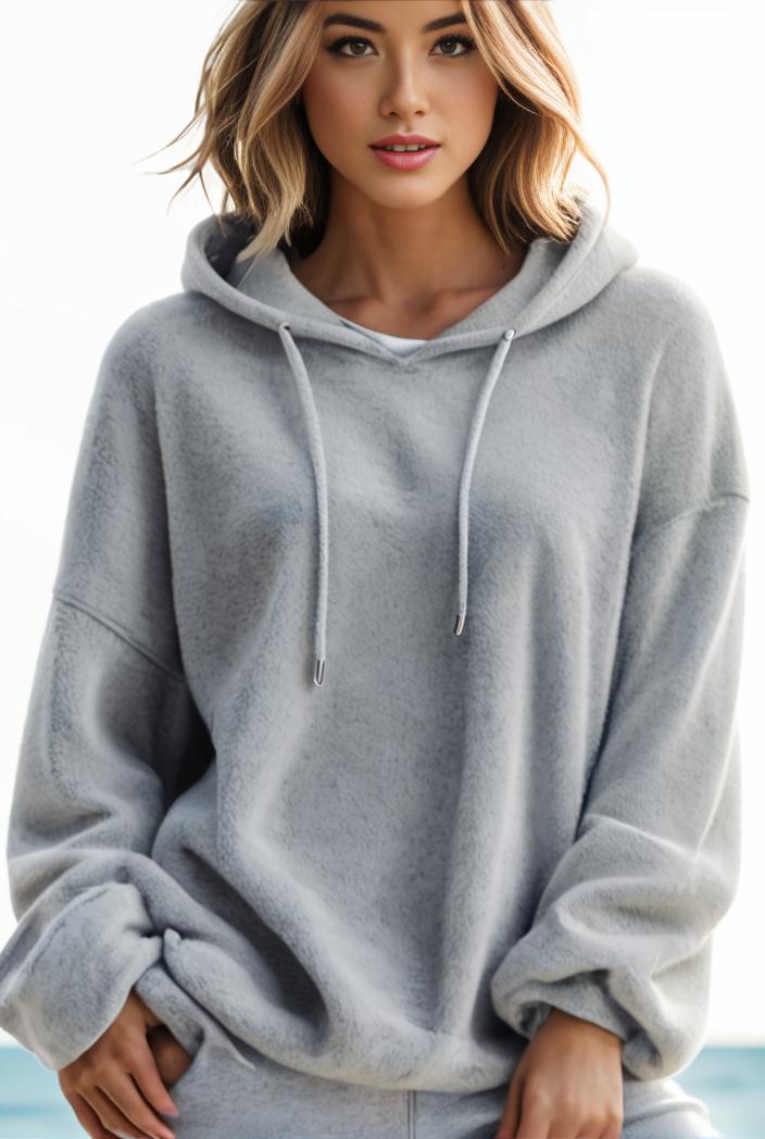 plus size casual hoodie women s plus solid ribbed long sleeve slight stretch hoodie drawstring sweatshirt 108356