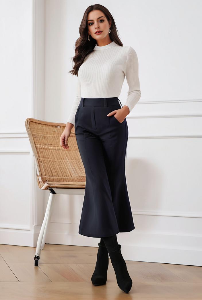 mermaid denim skirt with slant pockets stretch high waist women s denim midi skirt 134392