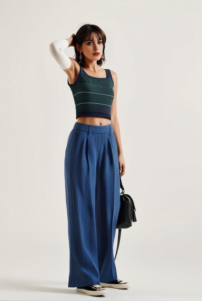 relaxed fit blue denim romper with slant pockets distressed denim coverall stylish women s denim outfit 114845