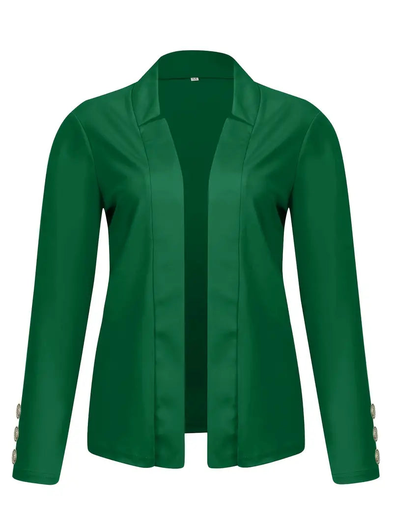 Sophisticated Office Blazer with Stylish Button Detail