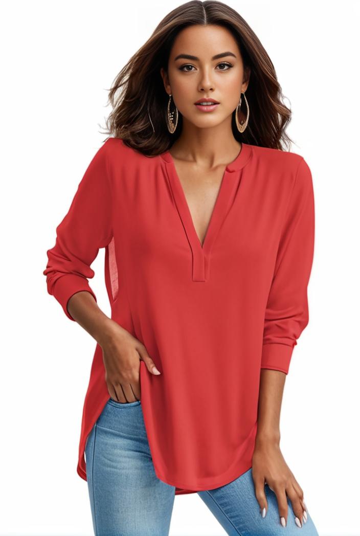 plus size formal shirt women s plus plain long sleeve turn down collar button up workwear shirt 110592