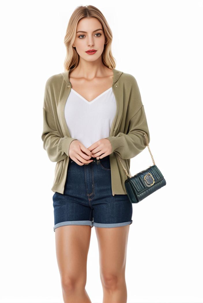 women s solid open front blazer with long sleeves for office wear 127623