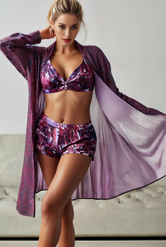 3 pieces sexy print bikini women high waist swimsuit cover up swimwear female lady bathing suit swimming summer beachwear 128380