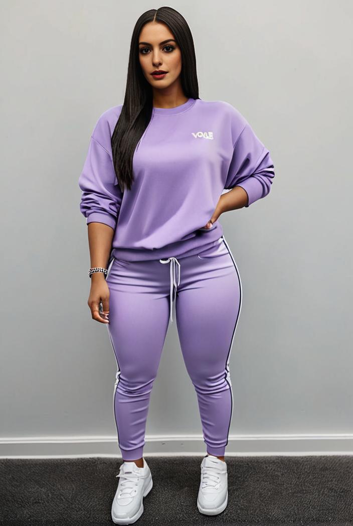casual drawstring pants and hoodie combo set for women 131898