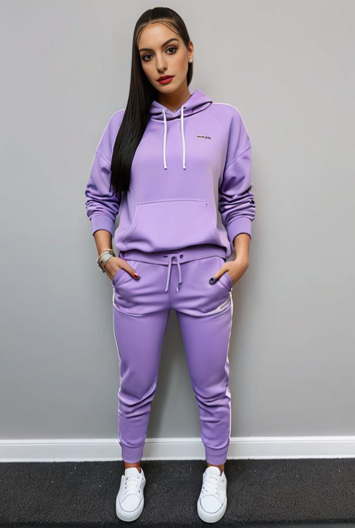 casual drawstring pants and hoodie combo set for women 131900