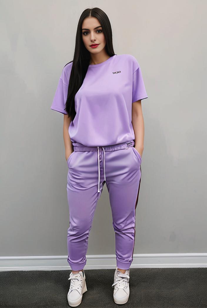 casual drawstring pants and hoodie combo set for women 131901