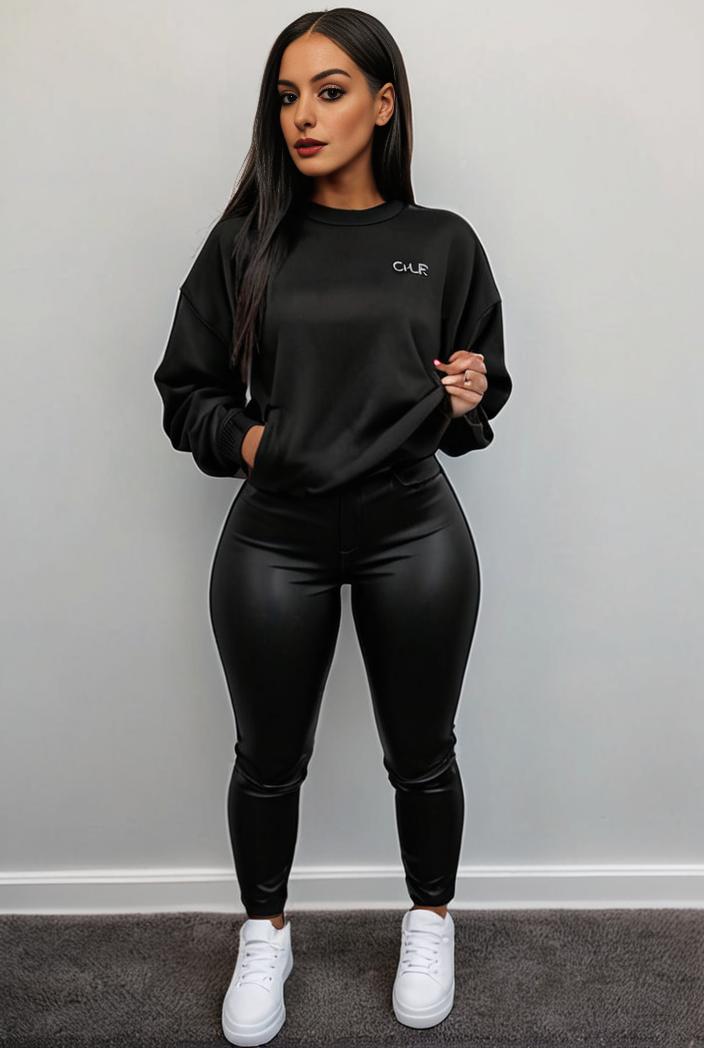 casual drawstring pants and hoodie combo set for women 131914