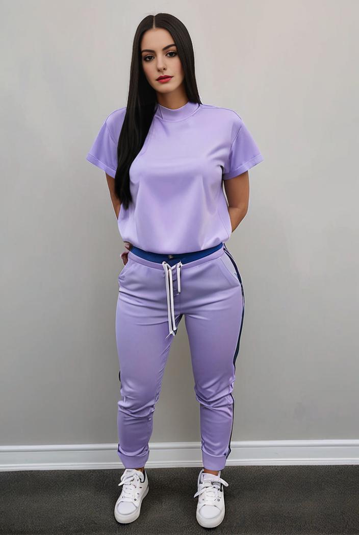 casual drawstring pants and hoodie combo set for women 131925