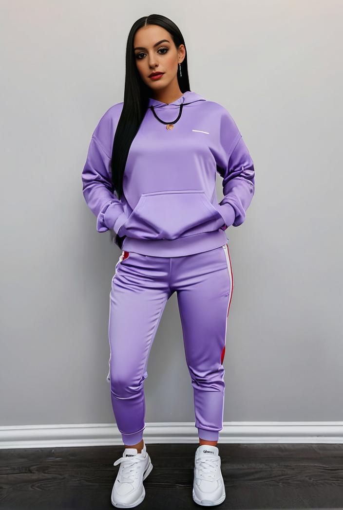 casual drawstring pants and hoodie combo set for women 131928