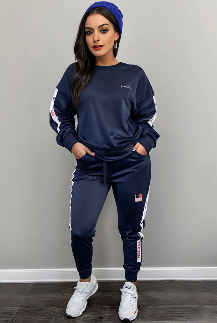 casual drawstring pants and hoodie combo set for women 131971