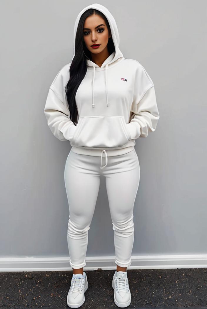 casual drawstring pants and hoodie combo set for women 132015