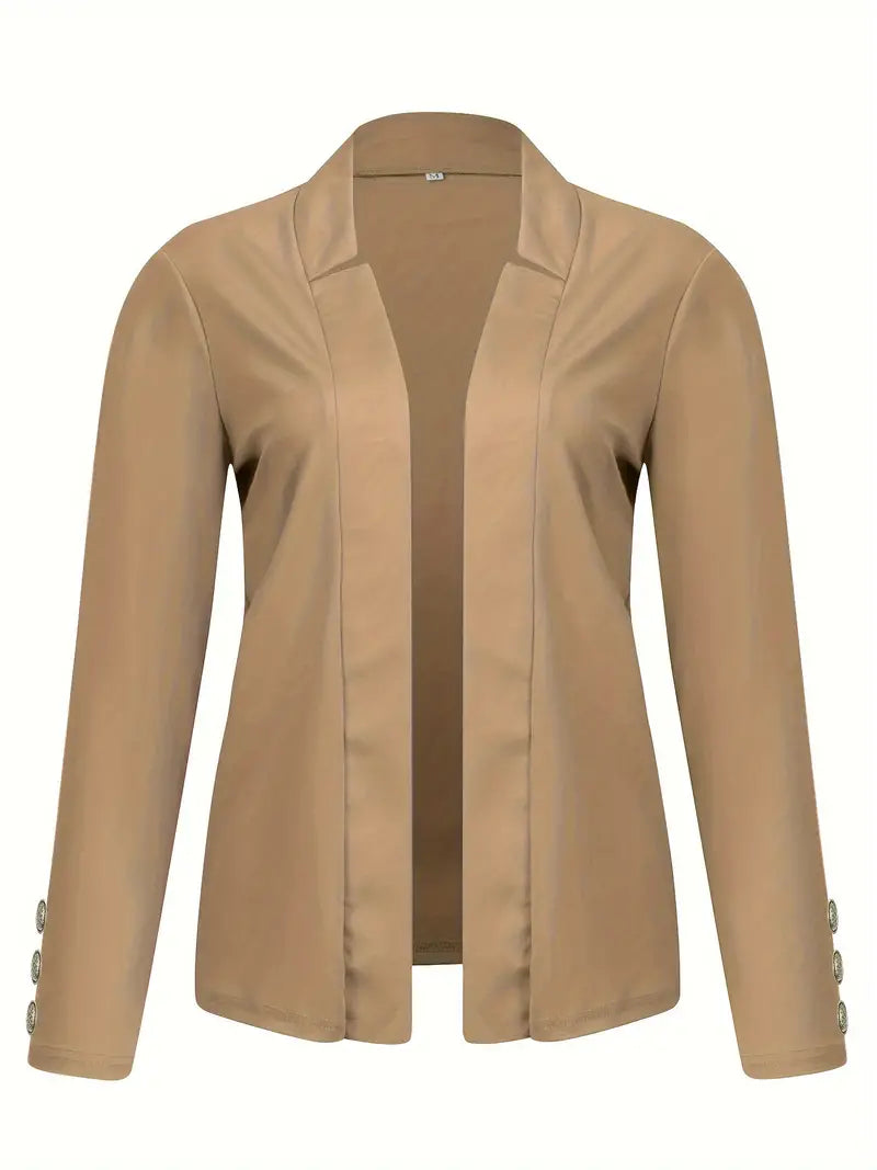 Sophisticated Office Blazer with Stylish Button Detail