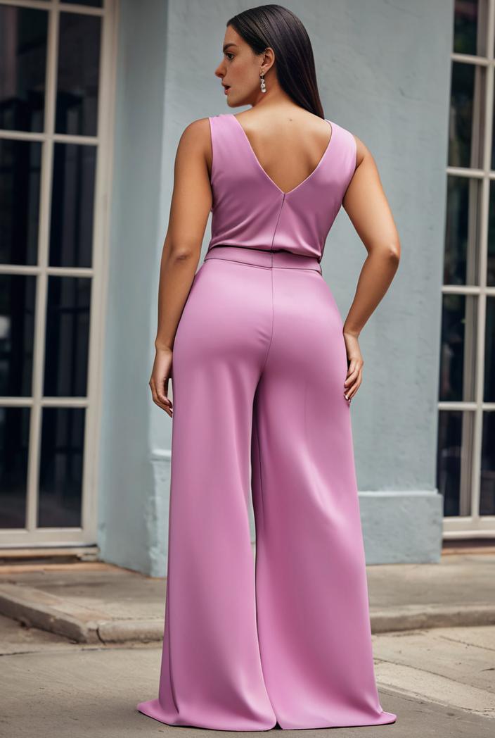 plus size shiny v neck side slit formal evening dress 101739