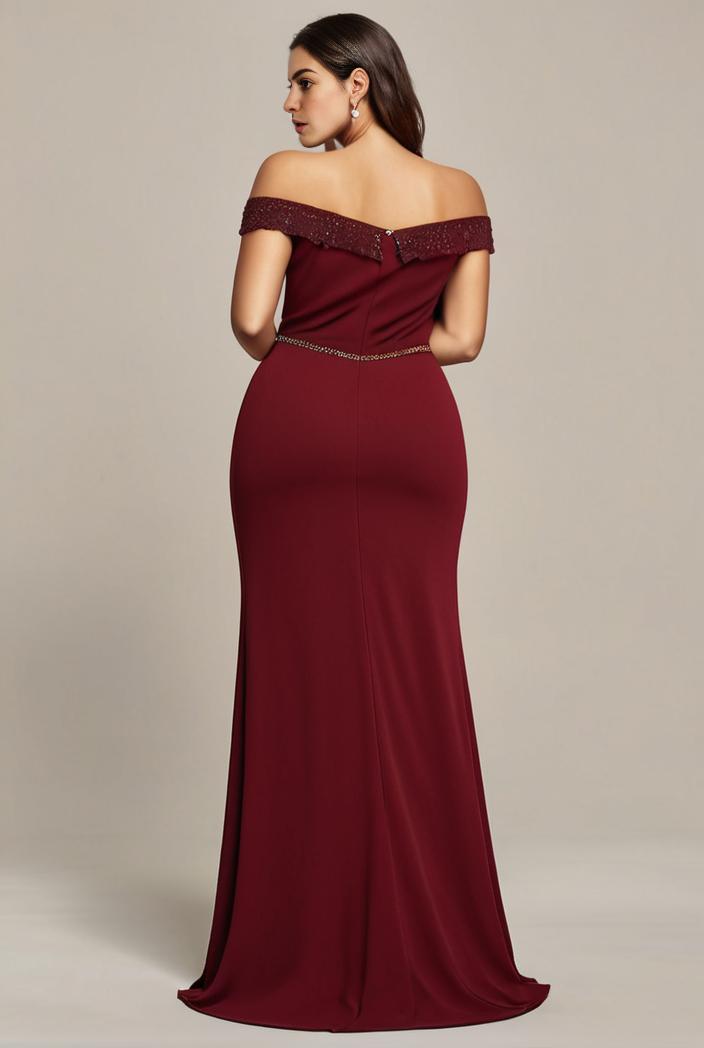 stylish plus size bodycon deep v neck sequin evening dress 107014