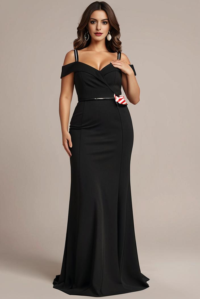 stylish plus size bodycon deep v neck sequin evening dress 107047