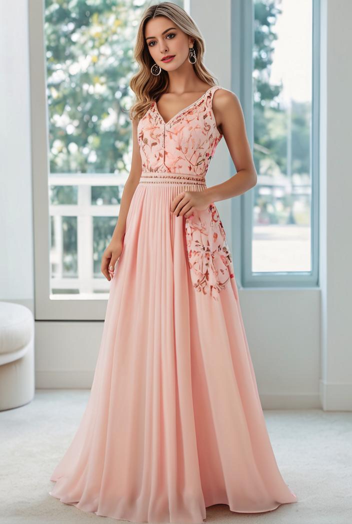 convertible chiffon lace open back spaghetti straps bridesmaid dress 110487