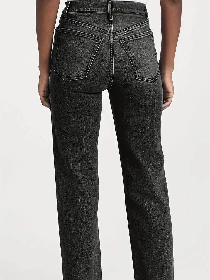 Mid-Stretch Loose Fit Women's Denim Pants
