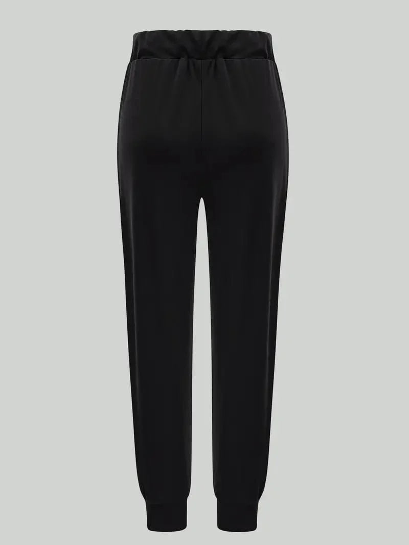Versatile Drawstring Cargo Jogger Pants for Women, Ideal for Spring and Autumn
