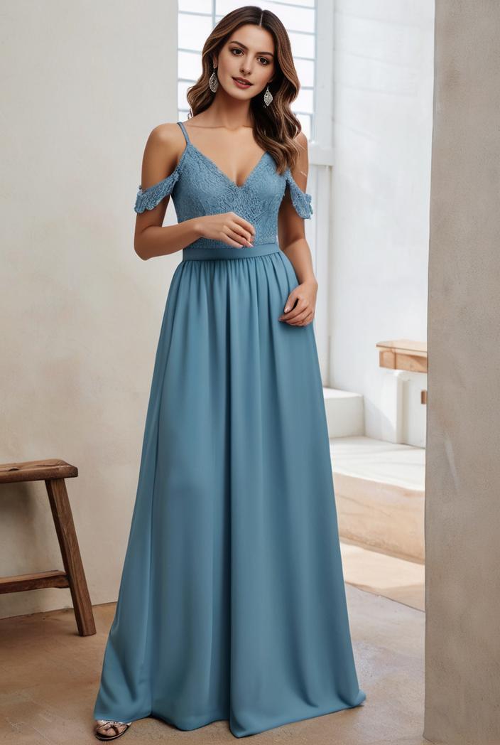 off shoulder spaghetti strap a line maternity dress 116597