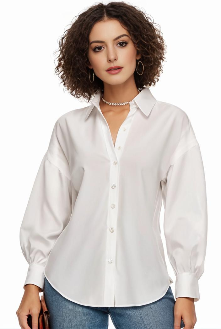 plus size casual blouse women s plus solid button up lantern sleeve turn down collar nipped waist blouse 117853