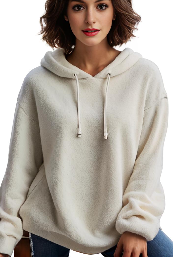 plus size casual hoodie women s plus solid ribbed long sleeve slight stretch hoodie drawstring sweatshirt 117885