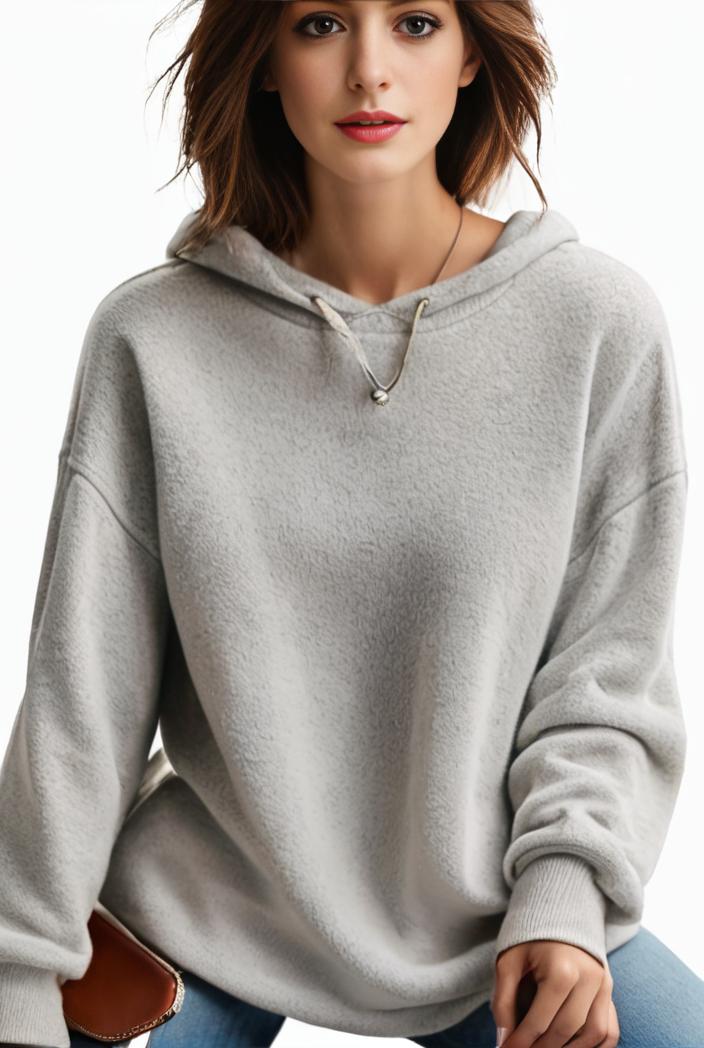 plus size casual hoodie women s plus solid ribbed long sleeve slight stretch hoodie drawstring sweatshirt 117886