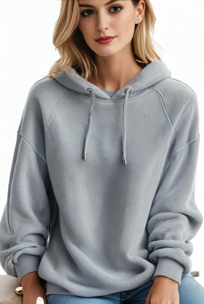 plus size casual hoodie women s plus solid ribbed long sleeve slight stretch hoodie drawstring sweatshirt 117908