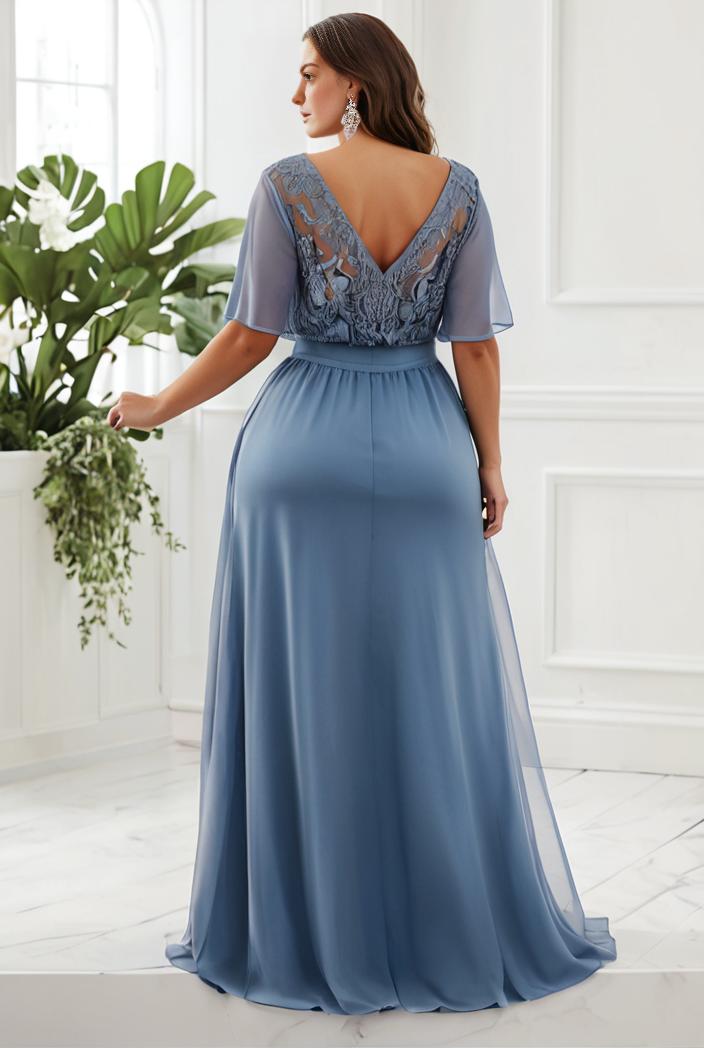 plus size floor length formal evening gowns for weddings 118327