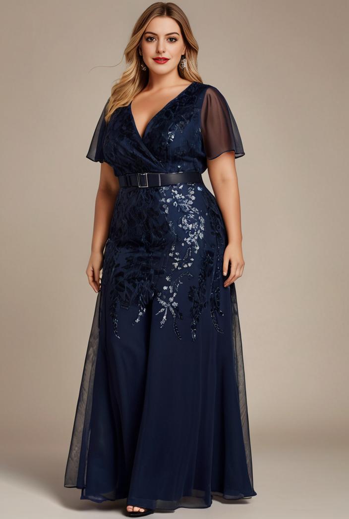 plus size floor length formal evening gowns for weddings 118365