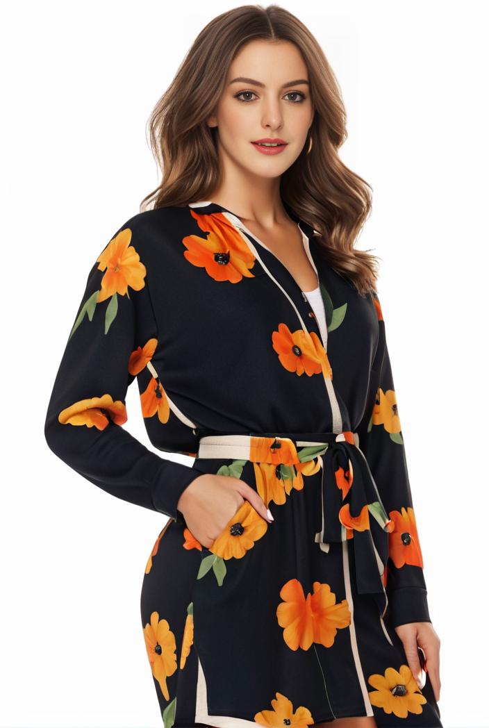 plus size halloween coat women s pus allover cat pumpkin print long sleeve open front medium stretch cardigan overcoat 118756