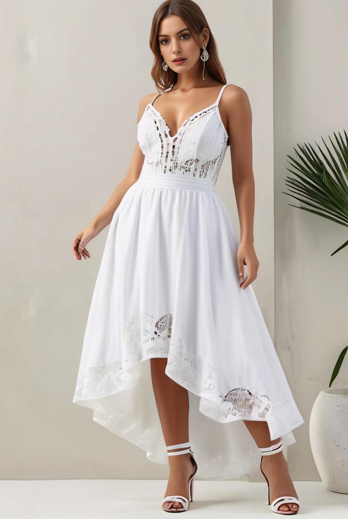 plus size sequin high low deep v neck tulle evening dresses 120021