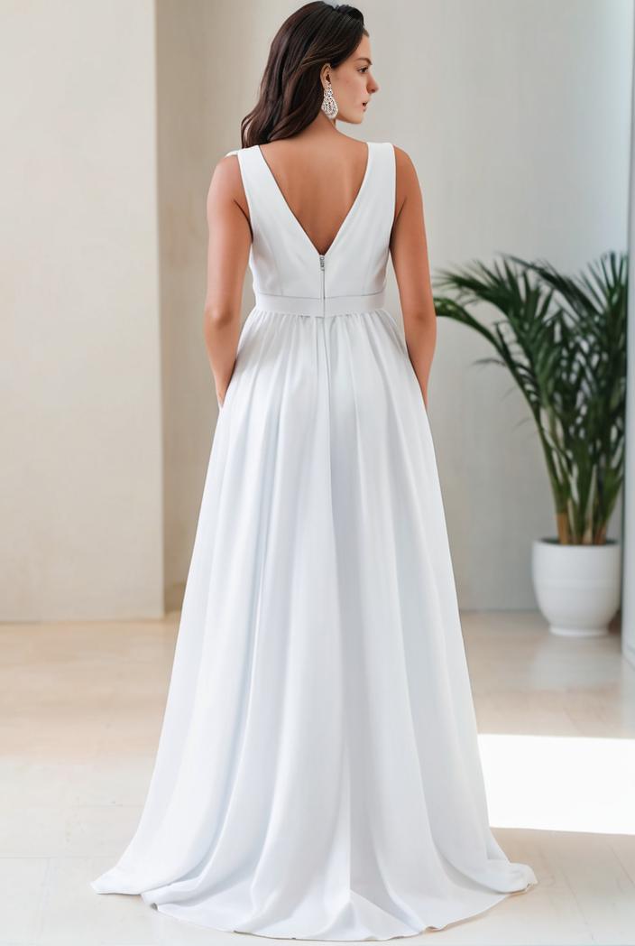 plus size sequin high low deep v neck tulle evening dresses 120025