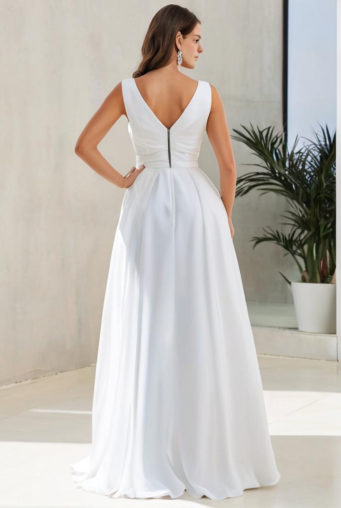 plus size sequin high low deep v neck tulle evening dresses 120030