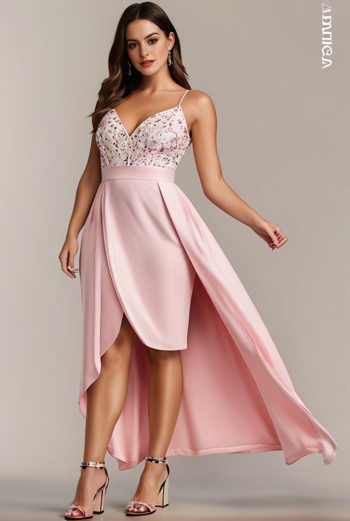 plus size sequin high low deep v neck tulle evening dresses 120061