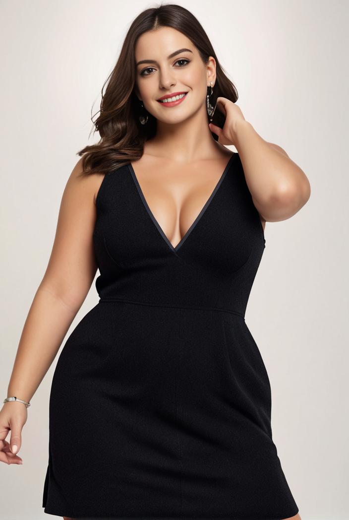 plus size shiny v neck side slit formal evening dress 120101