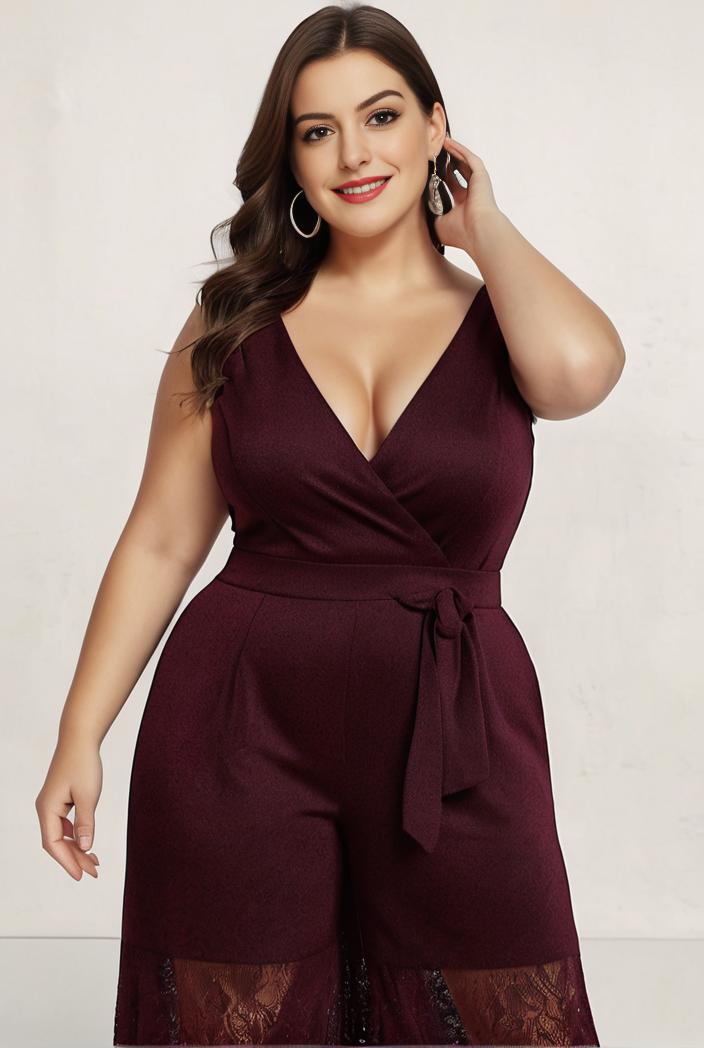 plus size shiny v neck side slit formal evening dress 120211